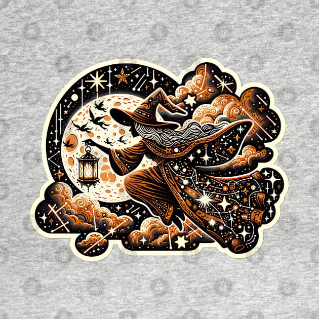 Halloween Witch Sticker by TooplesArt